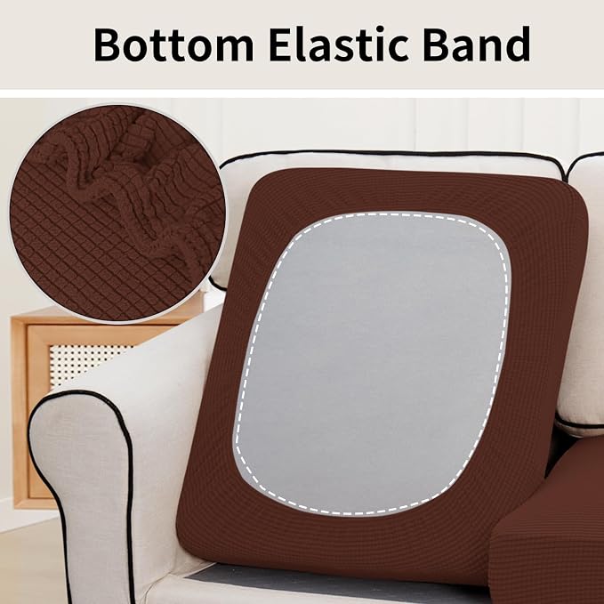 Easy-Going Stretch Individual Couch Cushion Cover Sofa Seat Furniture Protector - Image 5