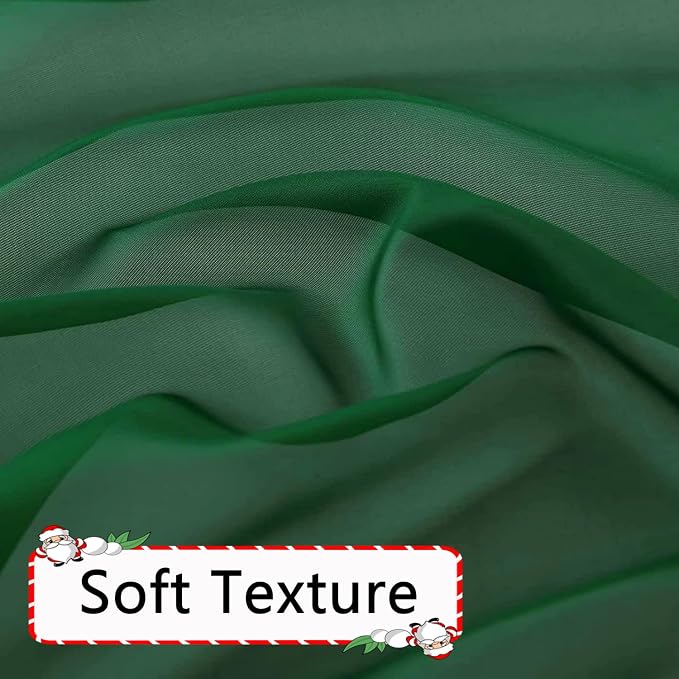 SpaceDresser Sheer Voile Window Treatment Rod Pocket Curtain Panels - Image 7