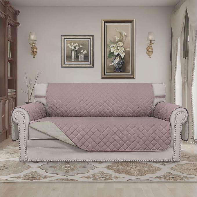 Easy-Going Reversible Couch Cover, 2 Cushion Sofa, Water Resistant Mat - Image 2