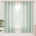 YoungsTex Light Sage Linen Curtains 63 Inches Length by YoungsTex