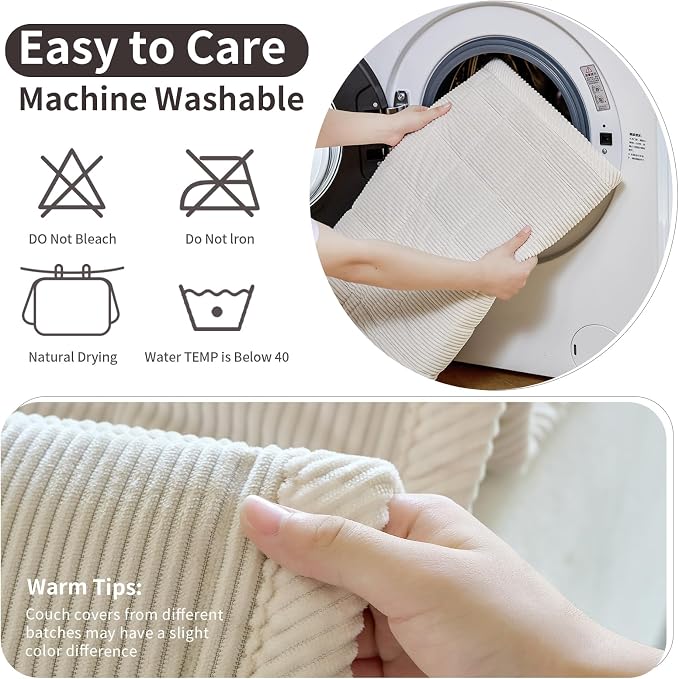 Couch Covers for Dogs Washable, 27.6"x70.9" Non Slip Couch Covers for Loveseat - Image 7