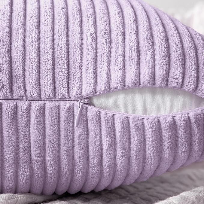 MIULEE Purple Decorative Throw Pillow Covers - Image 3