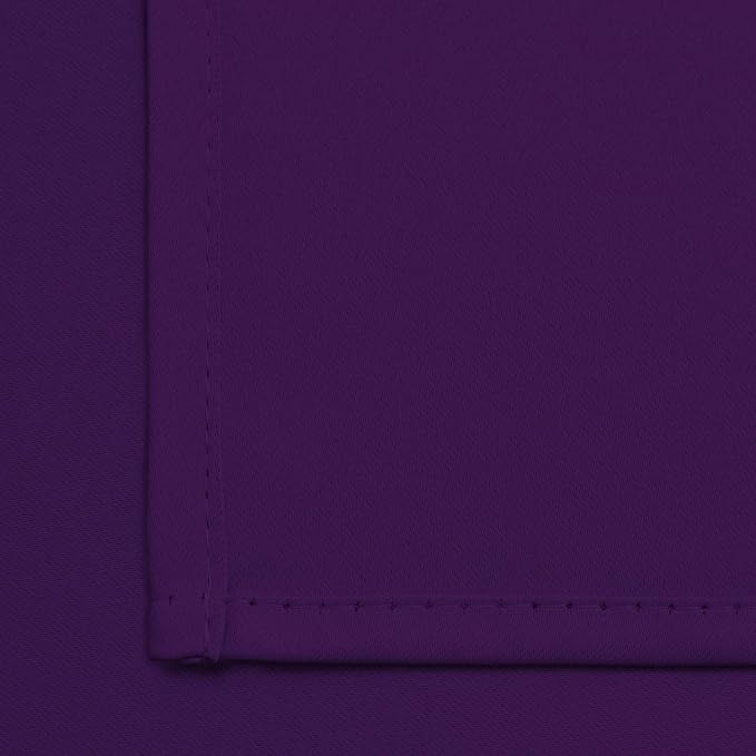 Yakamok Room Darkening Curtains 52x45 inch Length Purple-Living Room | 2 panels - Image 4