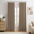 Pinch Pleated Blackout Curtains 104 Inch Long 2 Panels by KEQIAOSUOCAI