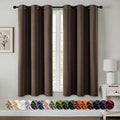 MIULEE Blackout Curtains for Bedroom 2 Panels 40"x54" Long Chocolate Brown | by MIULEE