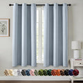 MIULEE Blackout Curtains for Bedroom 2 Panels 40 x 63 Inch Long Light Blue | by MIULEE