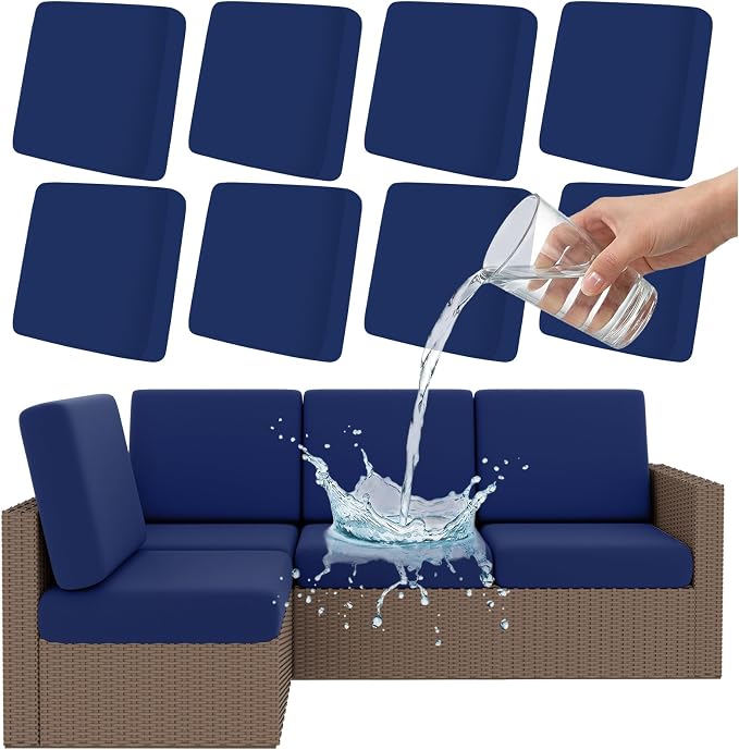 Smiry Waterproof Patio Cushion Covers, Stretch Outdoor Furniture Covers | Couch by Smiry