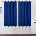 Blackout Curtains 52 x 63 inch/Royal Blue Curtains Set of 2 Panels/Thermal by Lemomo
