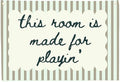 Playroom Rectangular Canvas Banner Wall Decor-Flag Poster Wall Decor for Baby Boy Girl Kids Teen,Playroom Nursery Homeschool Bedroom Home-Baby Shower Birthday Christmas-This Room Is Made for Playing