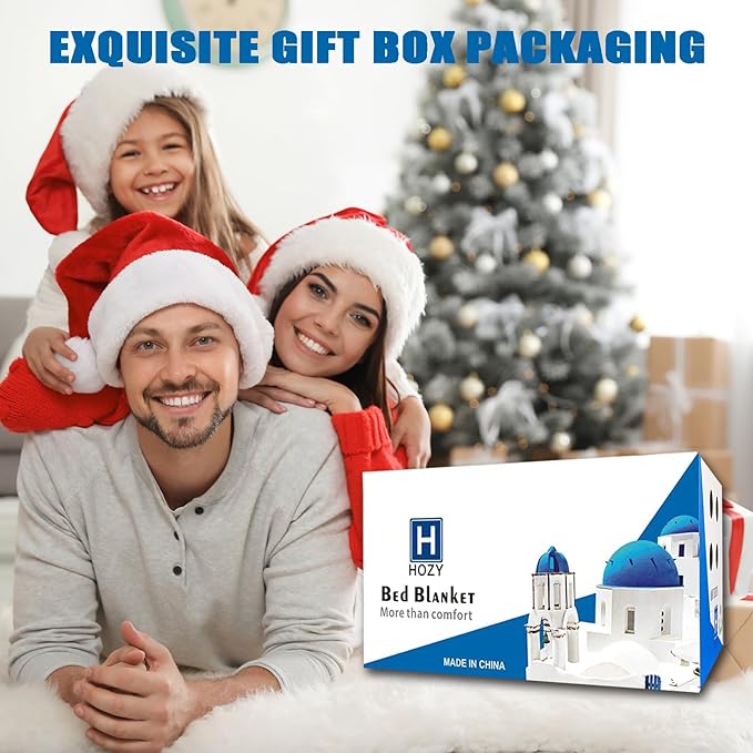 HOZY Queen Size Flannel Fleece Blanket, 90x90 Inches 3D Clouds Stylish Jacquard Velvet Plush Bed Blanket for Queen Full Bed, Tie-dye Olive Green