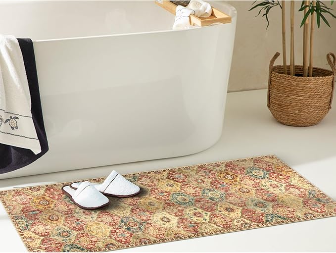 Lahome Moroccan Washable Runner Rug, 2x6 Soft Kitchen Runners - Image 5