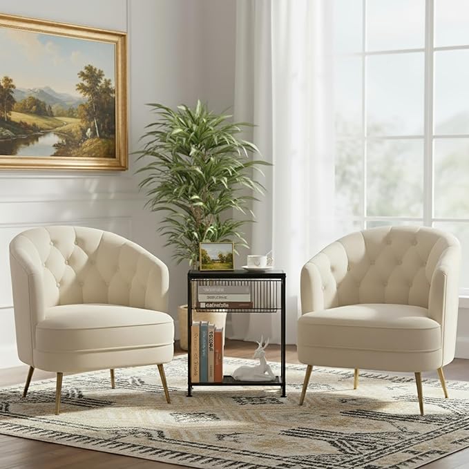 Dulcii Small Side Table for Small Spaces - Slim End Table with Magazine Holder Narrow End Table Living Room - Skinny Bedside Table Nightstand Bedroom Thin Side Table, Black