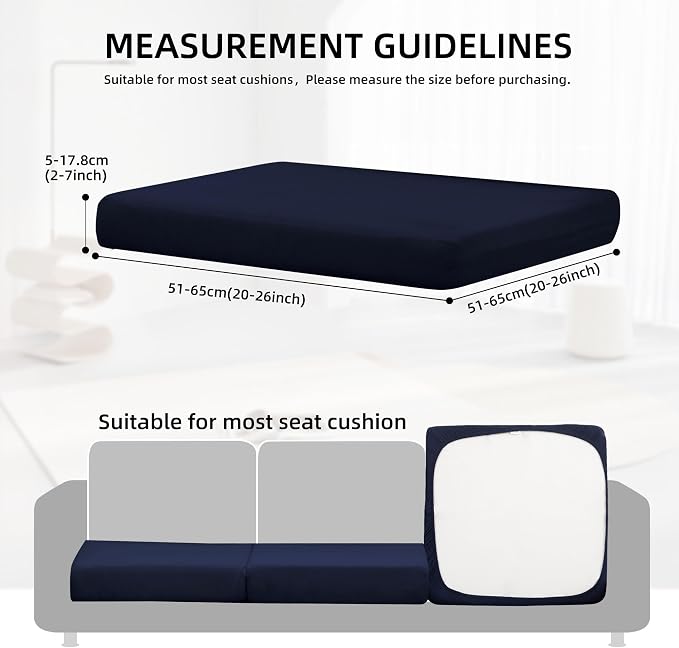 14Pcs Outdoor Cushion Covers, Elastic Patio Cushion Covers | Washable, - Image 2