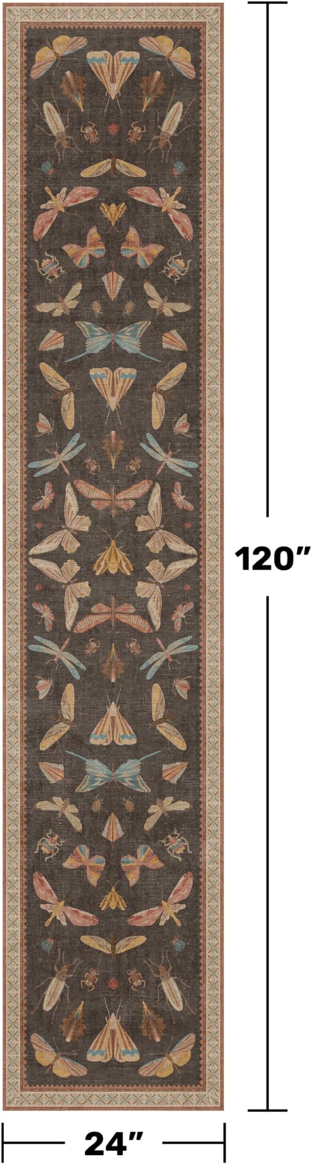 2x10 Hallway Runner Rug, Stain Resistant Non Slip Kitchen Floor Carpet - Image 2