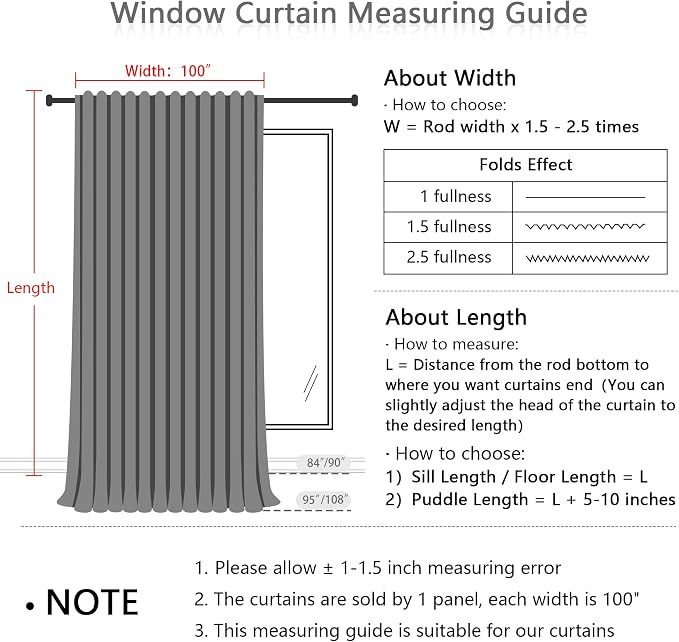 MYSKY HOME Cotton Curtains for Living Room Farmhouse Semi Sheer Light Filtering - Image 6