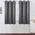 Grey Thermal Blackout Curtains/38 x 54 Inch/Set of 2 Panels Room Darkening by Lemomo