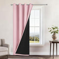 Yakamok Pink Blackout Curtains 84 Inches Long by Yakamok