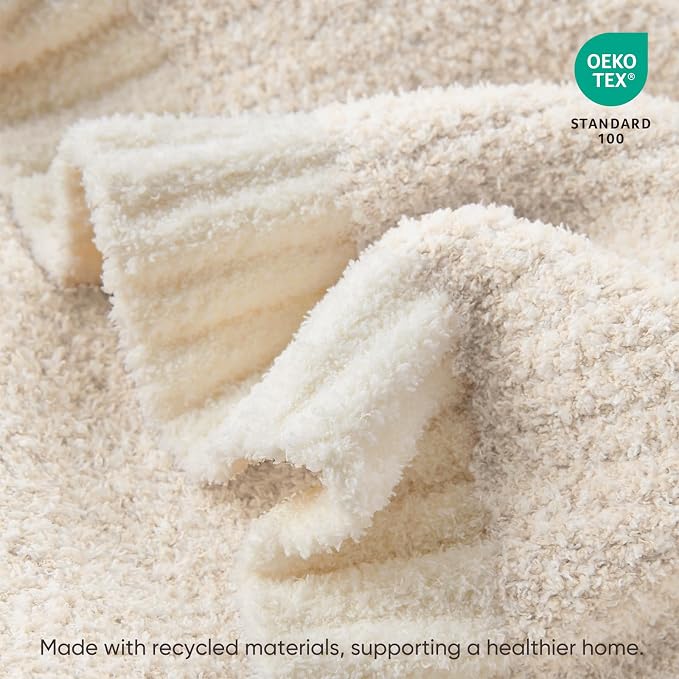 Snuggle Sac Buttery Ivory Throw Blanket - Image 6