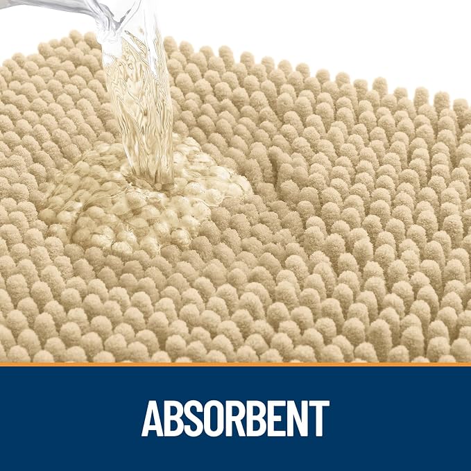 OLANLY Dog Door Mat for Muddy Paws 24x16, Super Absorbent Chenille Mud Mat | - Image 3