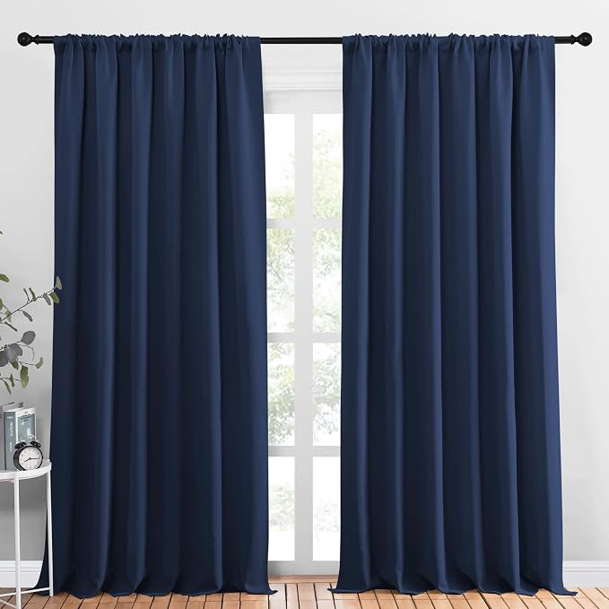 NICETOWN Living Room Curtains, Home Decorations Thermal Insulated Solid Rod by NICETOWN