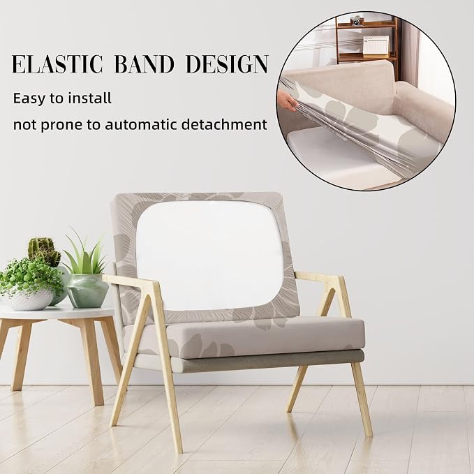 8Pcs Outdoor Cushion Covers, Elastic Patio Cushion Covers | Washable, - Image 5
