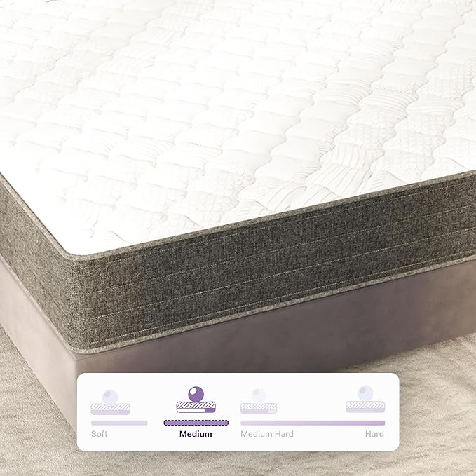 NapQueen Full Mattress, 8 Inch Victoria Hybrid Cooling Gel Infused Pocket Spring and Memory Foam Mattress, Full Size Mattress Bed in a Box, CertiPUR-US Certified, Fiberglass-Free Mattress