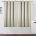 Light Beige Thermal Blackout Curtains/52 x 63 Inch/Set of 2 Panels Room by Lemomo