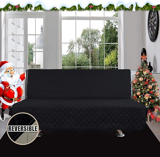 Easy-Going Reversible Couch Cover, Large Futon Sofa, Water Resistant Furniture - Image 2