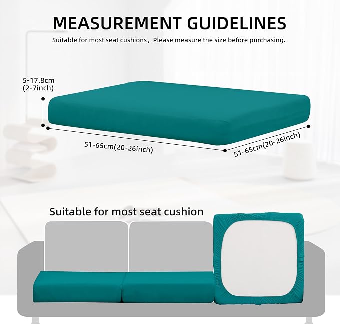 14Pcs Outdoor Cushion Covers, Elastic Patio Cushion Covers | Washable, - Image 2