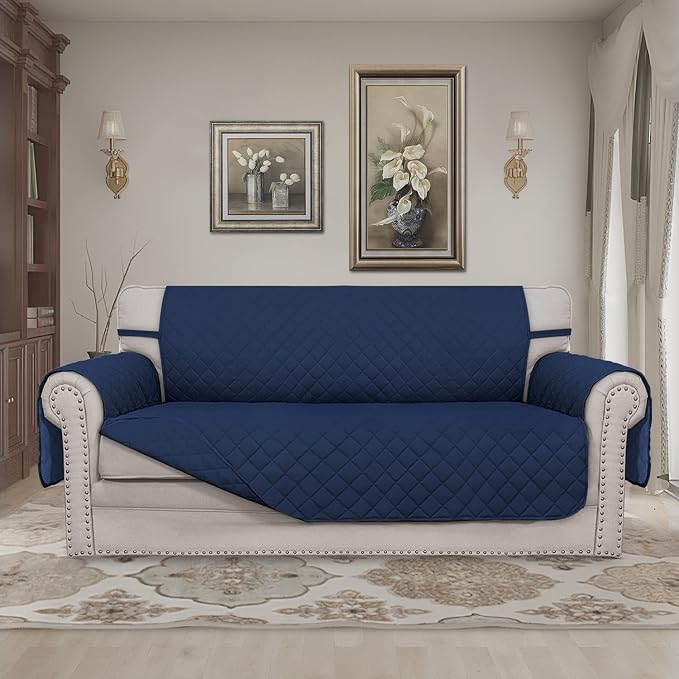 Easy-Going Reversible Couch Cover, 2 Cushion Sofa, Water Resistant Mat - Image 2