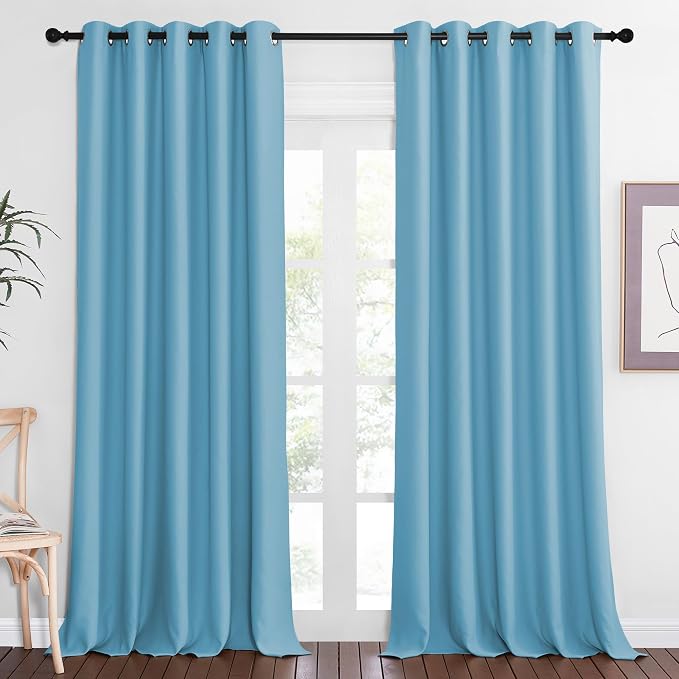 NICETOWN Sliding Door Window Treatment Blackout Patio Door Curtain Panels by NICETOWN