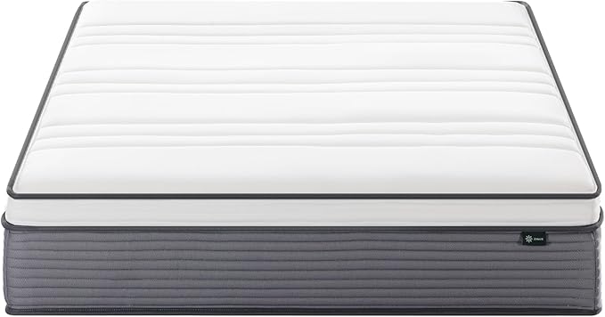 ZINUS 12 Inch True Support Hybrid Mattress [New Version], King, Fiberglass Free, Medium Feel, Motion Isolation, Certified Safe Foams & Fabric, Mattress in A Box