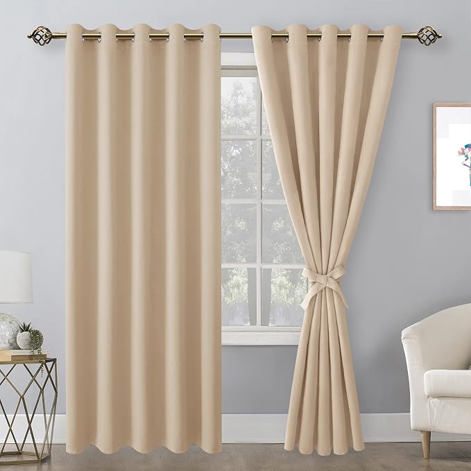 Blackout Curtains for Bedroom, 60 x 84 Inches Long, 2 Panels | Thermal - Image 8
