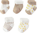 Unisex Baby Terry Socks 5-Pack for Baby boy and girl 0-12 Months Warm Cotton Socks