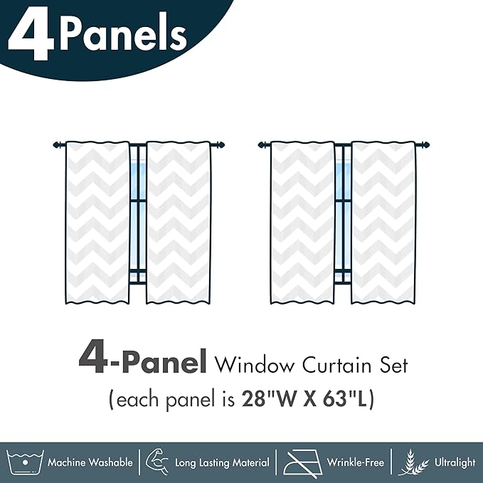 Ambesonne Ethnic Window Curtains Pack of 2, Folkloric Style Floral Ornaments with Bohemian Oriental Motifs as Stripes, Lightweight Set with Rod Pocket, 4 Panels of - 28" x 63", Teal Coral and Orange