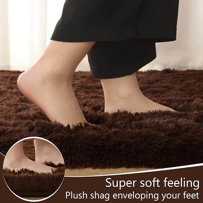 LOCHAS 4x6 Area Rugs Fluffy Living Room Carpets - Image 6