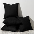 Topfinel Decorative 20x20 inch Black Throw Pillow Covers Cushion Cases by Topfinel