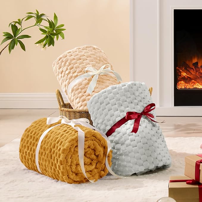 BEDELITE Mustard Yellow Throw Blanket - Image 6