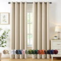 MIULEE Blackout Curtains for Bedroom 2 Panels 50 x 84 Inch Long Cream Beige | by MIULEE