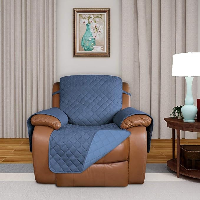 PureFit Reversible Recliner Chair Covers Couch Covers - Image 2