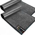 GORILLA GRIP Waterproof Traffic Guard Door Mat, 35x23 2 Pack, Indoor Outdoor by Unknown