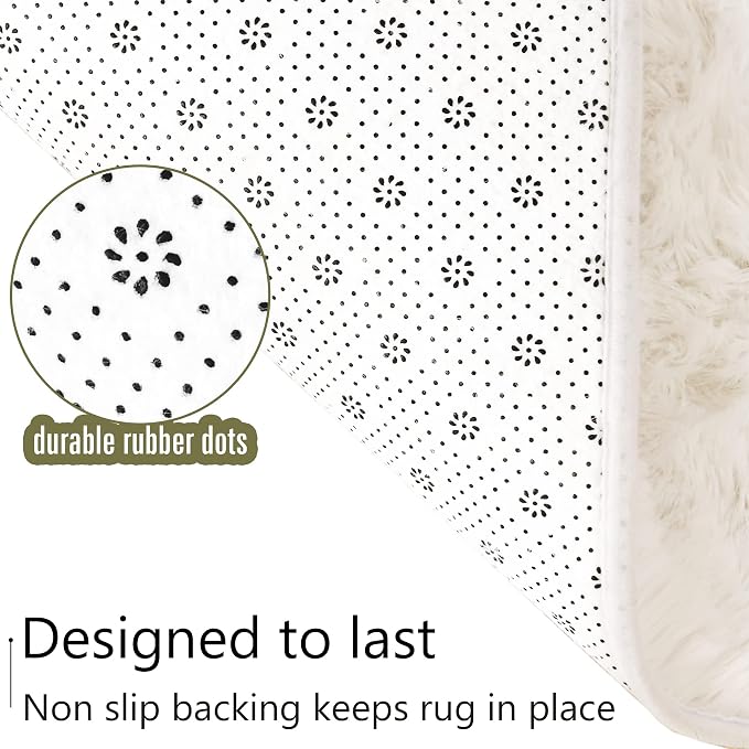 LOCHAS 5x8 Area Rugs Fluffy Living Room Carpets - Image 7
