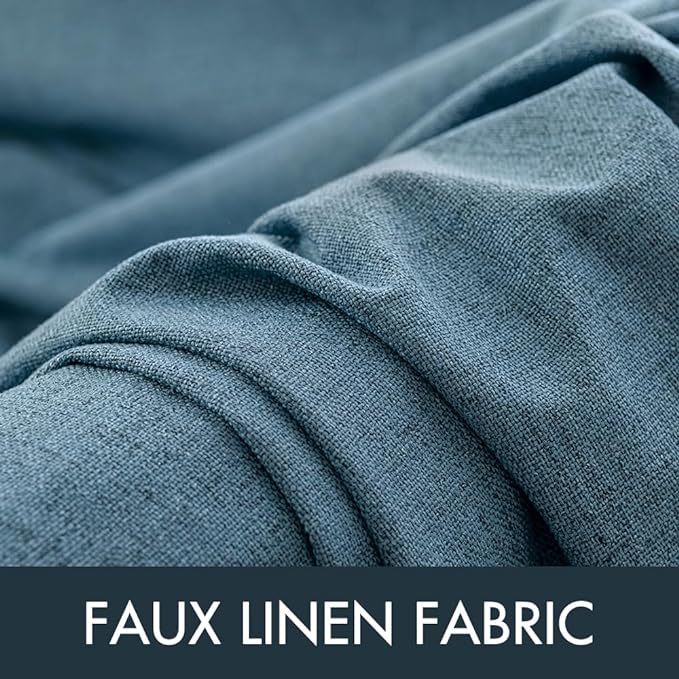 MIULEE 100% Blackout Linen Curtains - Image 5