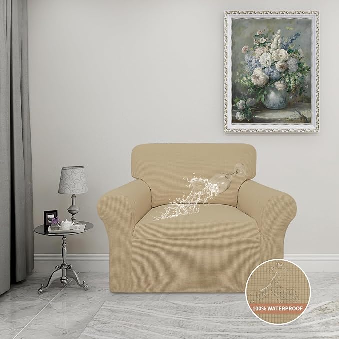Easy-Going 100% Waterproof Oversized Chair Couch Cover, Stretch Sofa Cover | - Image 2
