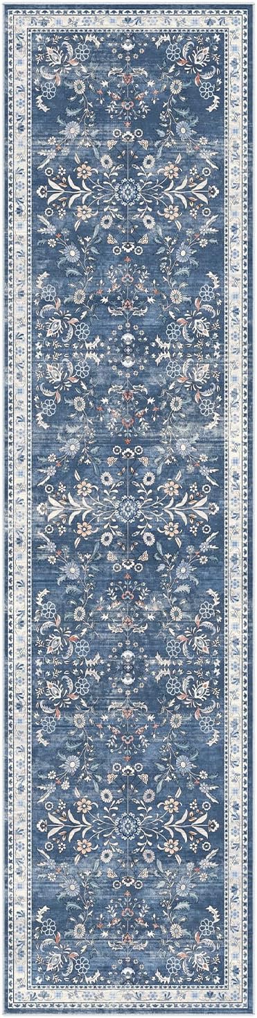 Yamaziot 2x6 Washable Hallway Runner Rug Non Slip Floral Carpet, Stain Resistant - Image 8