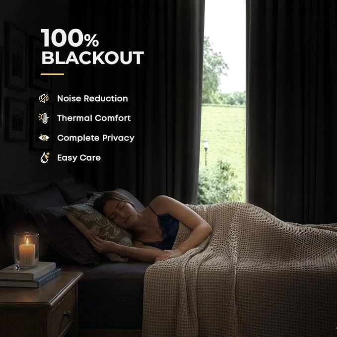 INOVADAY 100% Blackout Curtains - Image 2