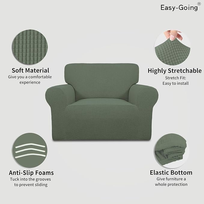 Easy-Going Stretch Oversized Chair Slipcover - Image 3