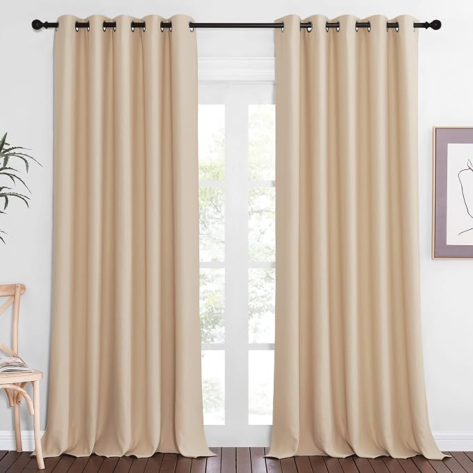 NICETOWN Blackout Window Curtain 90 inch Length by NICETOWN