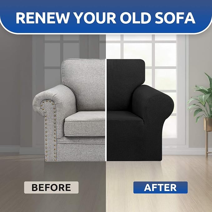 Stretch Chair Sofa Slipcover, Single Couch Cover, Pet Friendly Furniture - Image 7