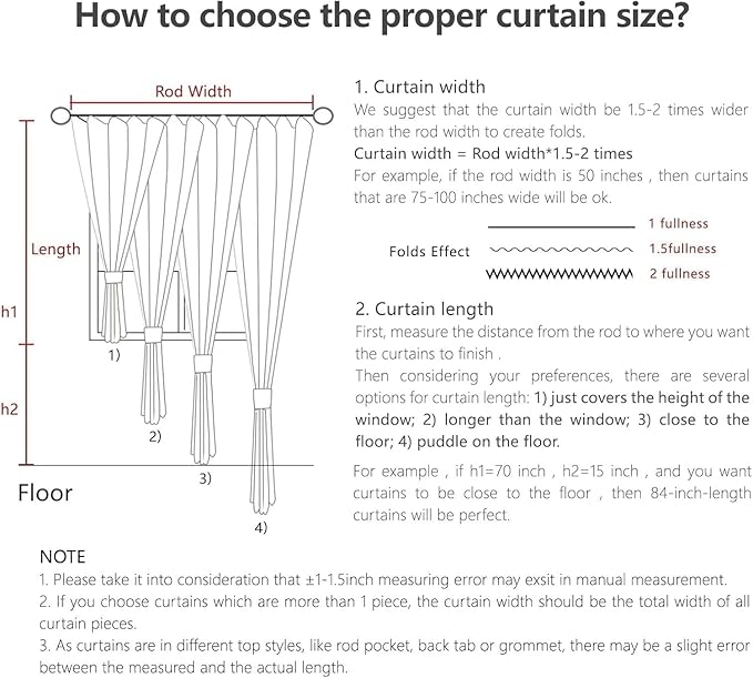 Joydeco Linen Curtains 2 Panel Set, Ivory on Linen Curtains 108 Inch Light - Image 8